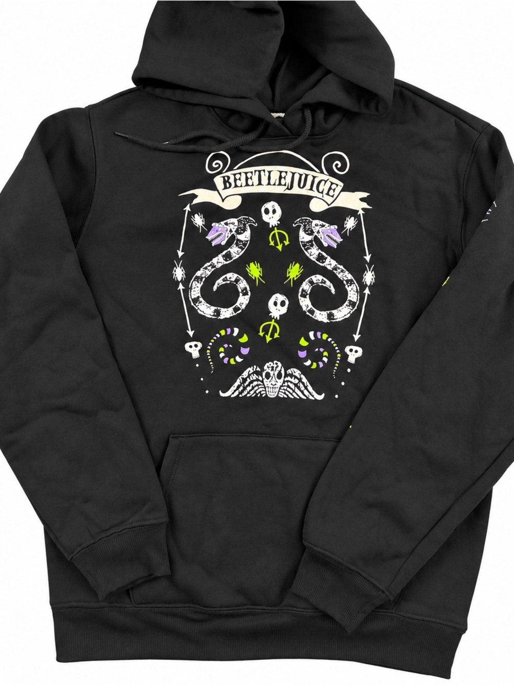 Beetlejuice Sandworm Graphic Hoodie Women's XS Black